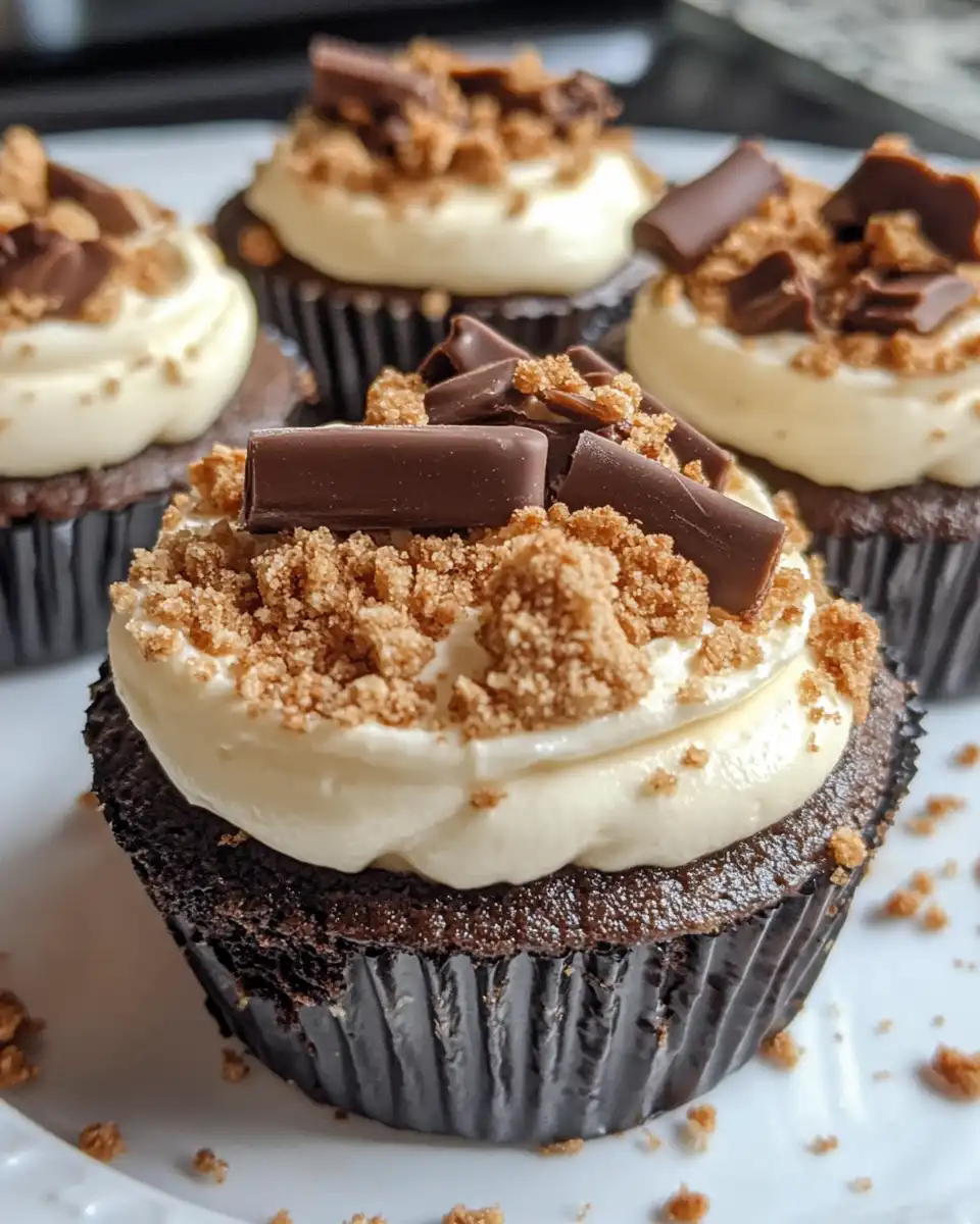 Ingredients for no-bake Biscoff cheesecake cups laid out