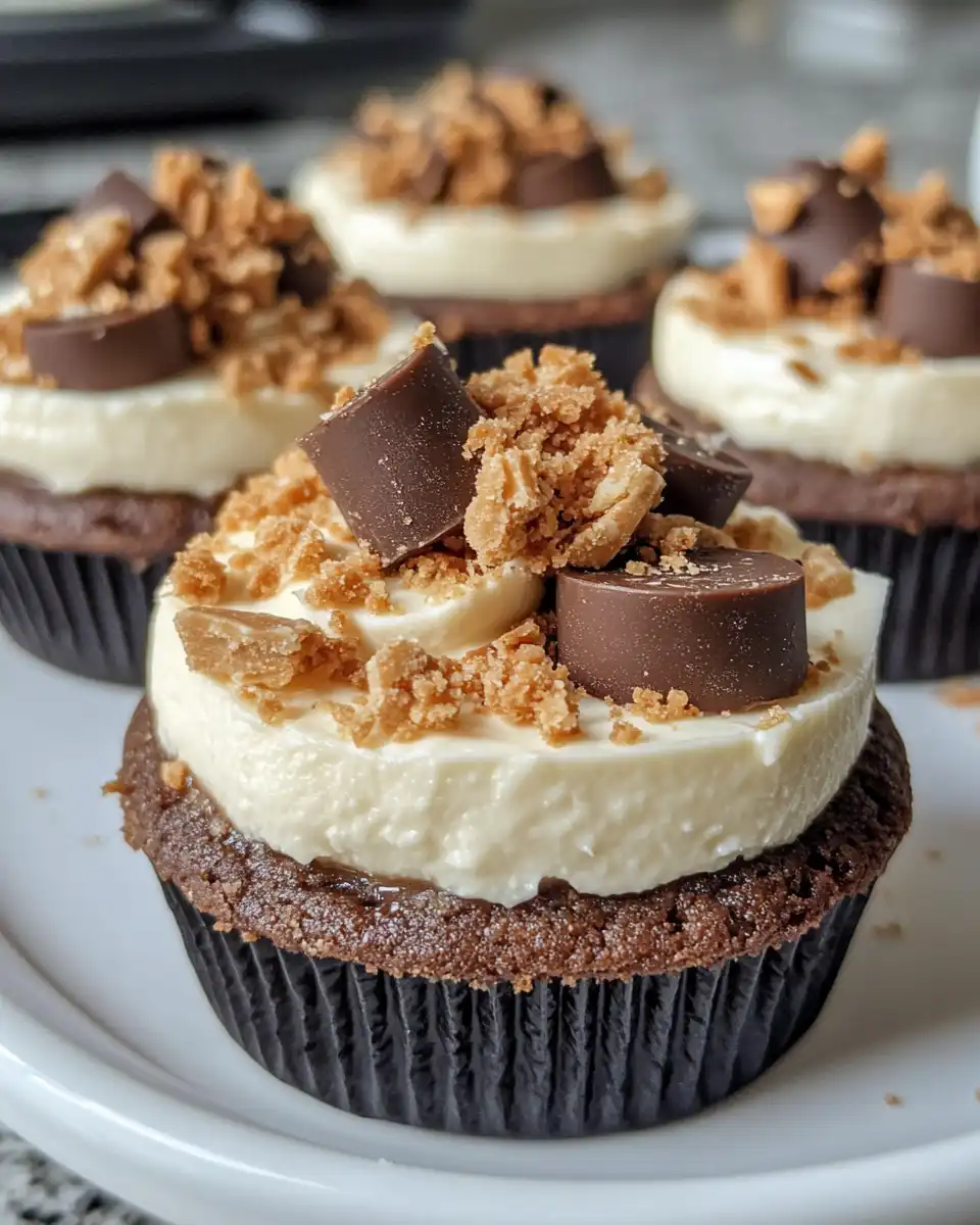 No-bake Biscoff cheesecake cups in pressure cooker with steam rising