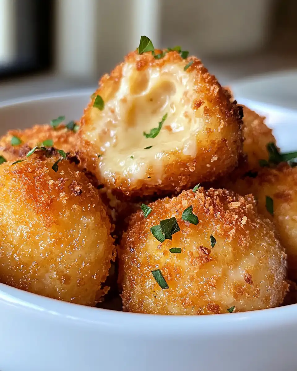 Fried Chicken Cordon Bleu Bites golden brown and crispy on plate