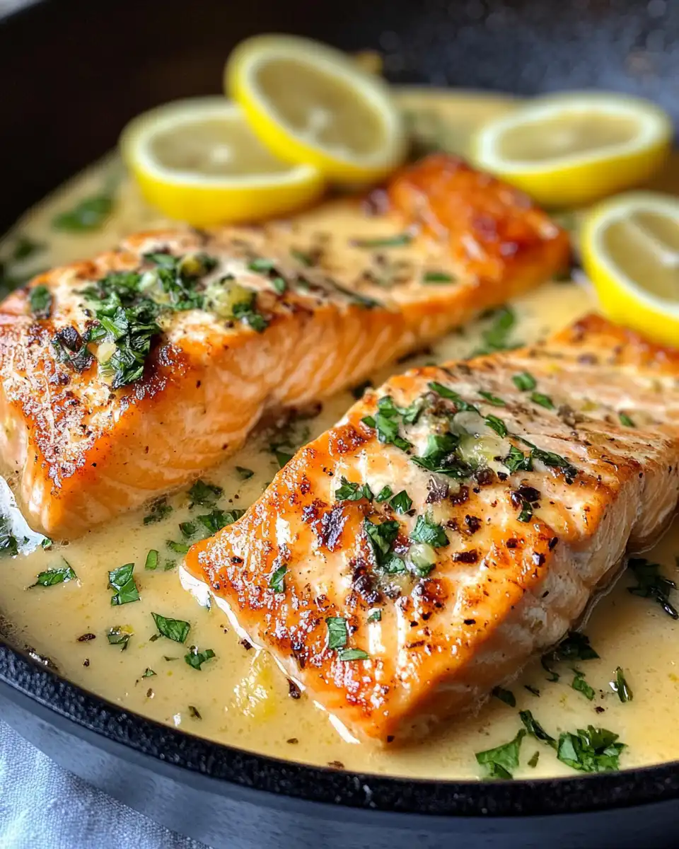 Ingredients ingredients for salmon piccata including garlic lemon and capers