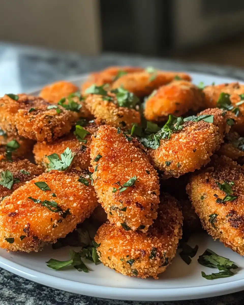 Crispy bang bang salmon bites fresh out of the pressure cooker