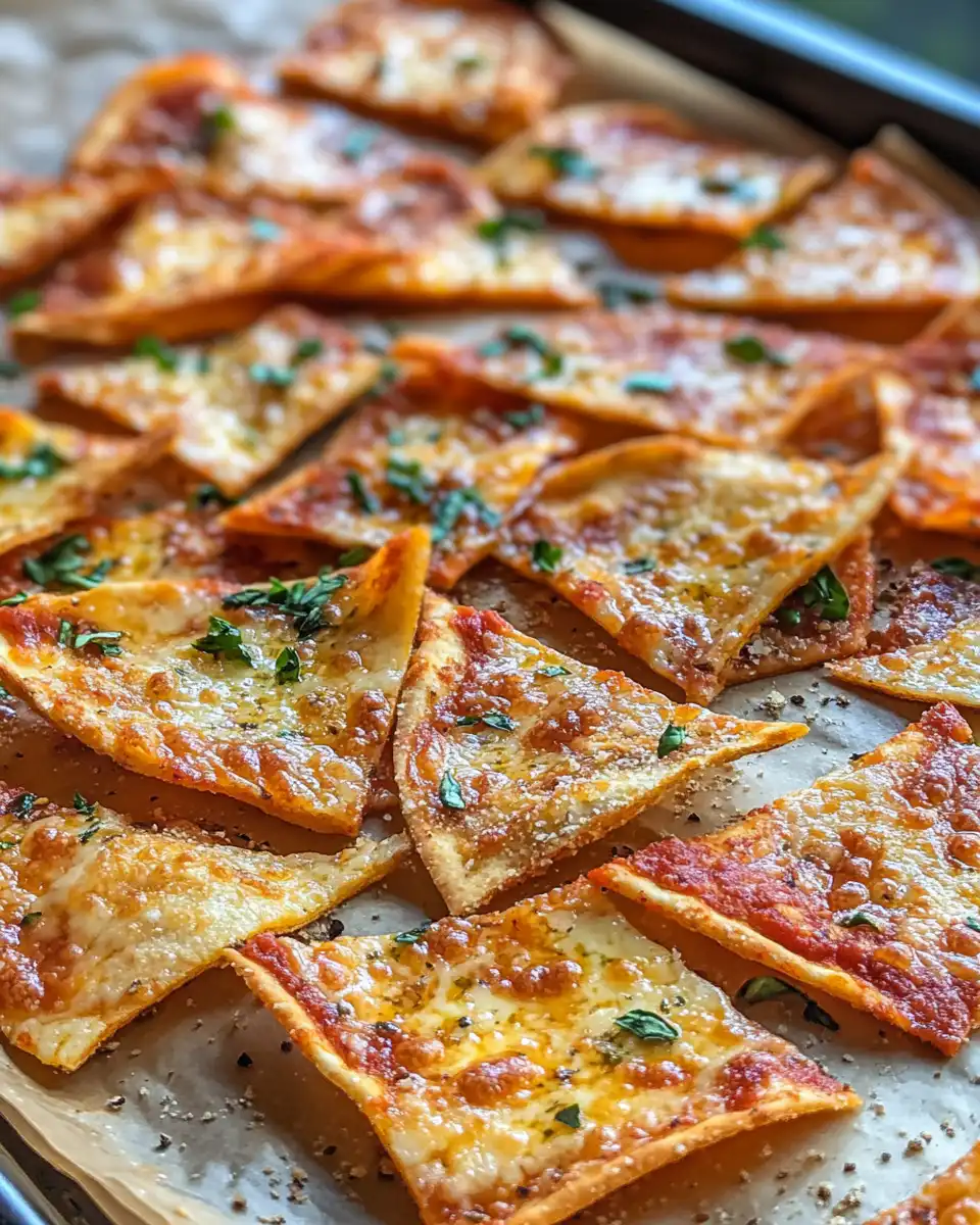 Pepperoni pizza cheese chips served with pizza sauce for dipping