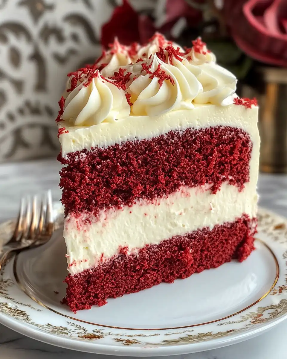 Decadent Red Velvet Cheesecake Layer Cake