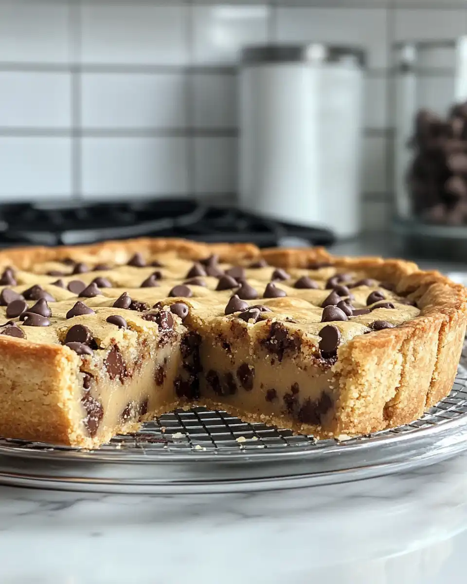 Mixing bowl with cookie pie ingredients before baking
