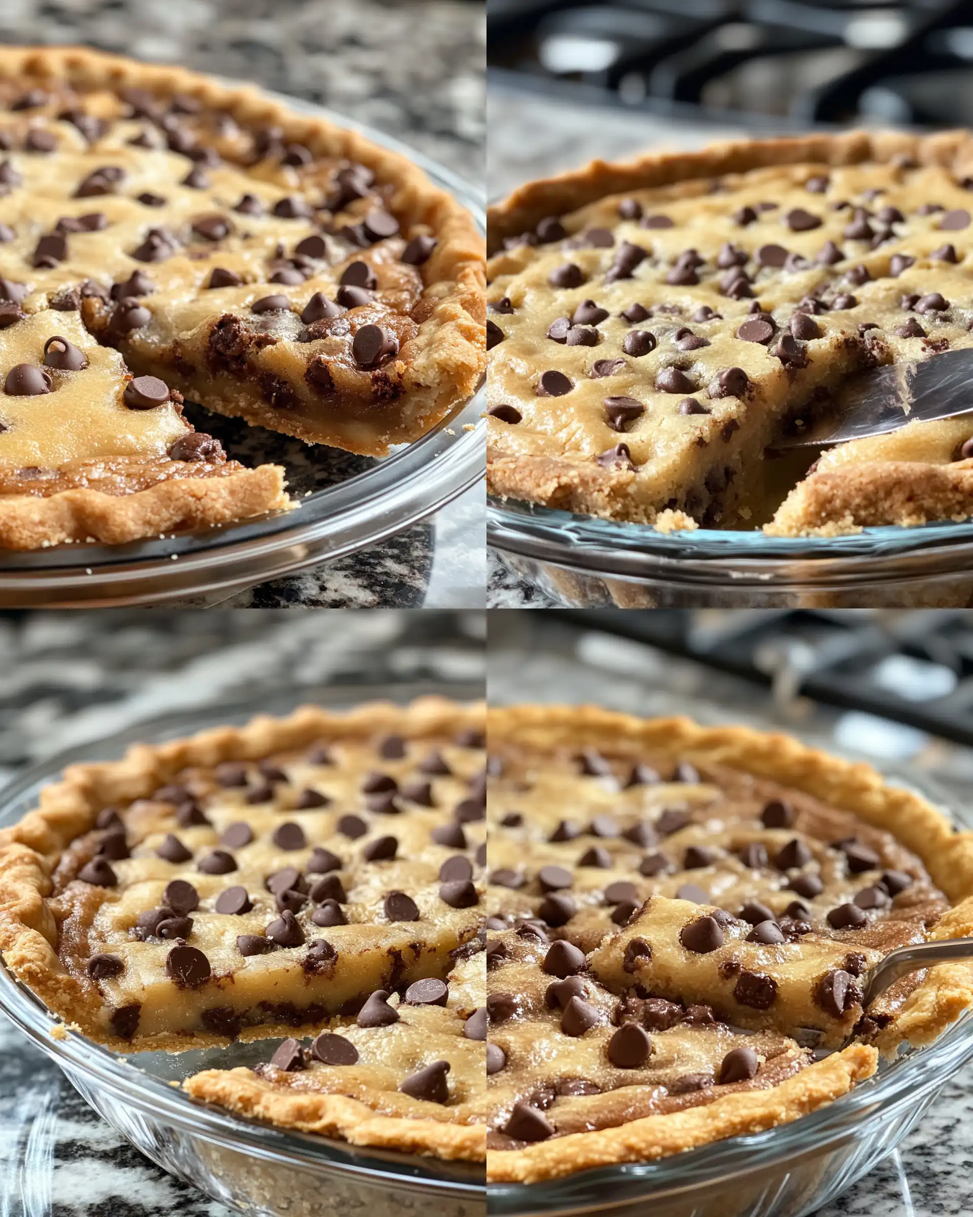 Close up of pressure cooked cookie pie sealed with float valve popped