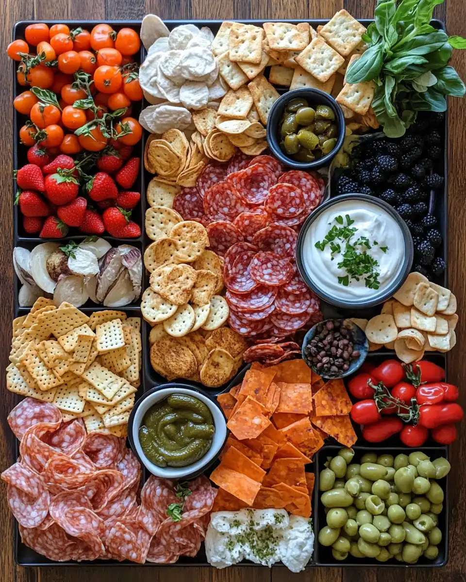 Cheesy spicy dip with chips on table