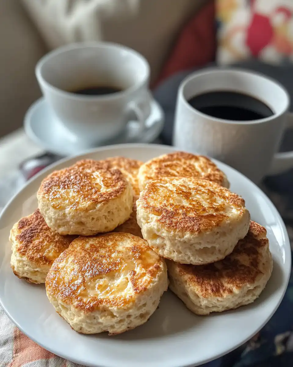 Deliciously plated Biscuit French Toast ready to eat