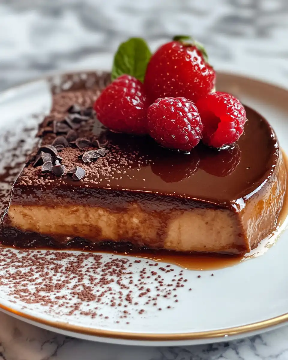 Pressure cooker with steam curling up for French chocolate flan