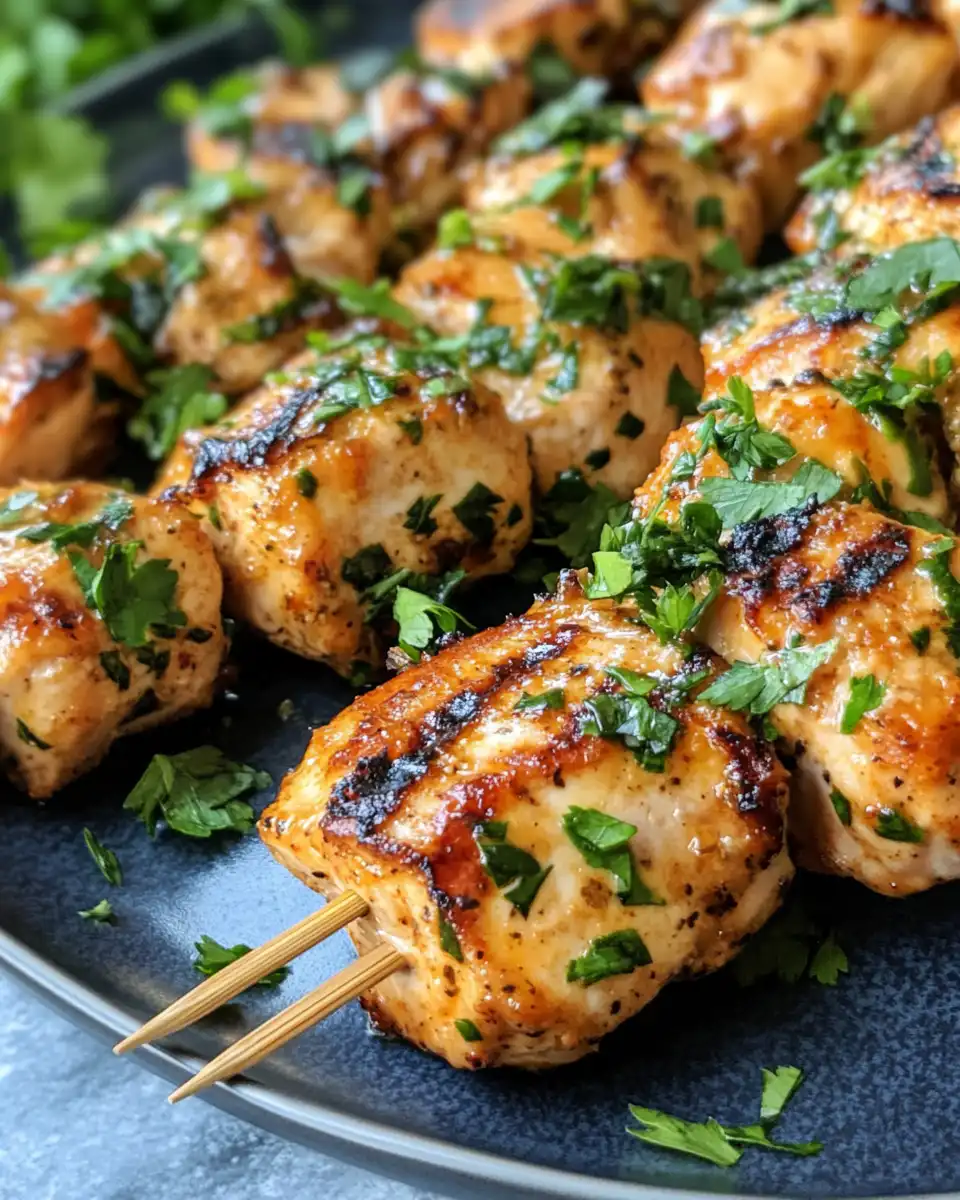 Golden brown Greek yogurt marinated chicken ready to serve