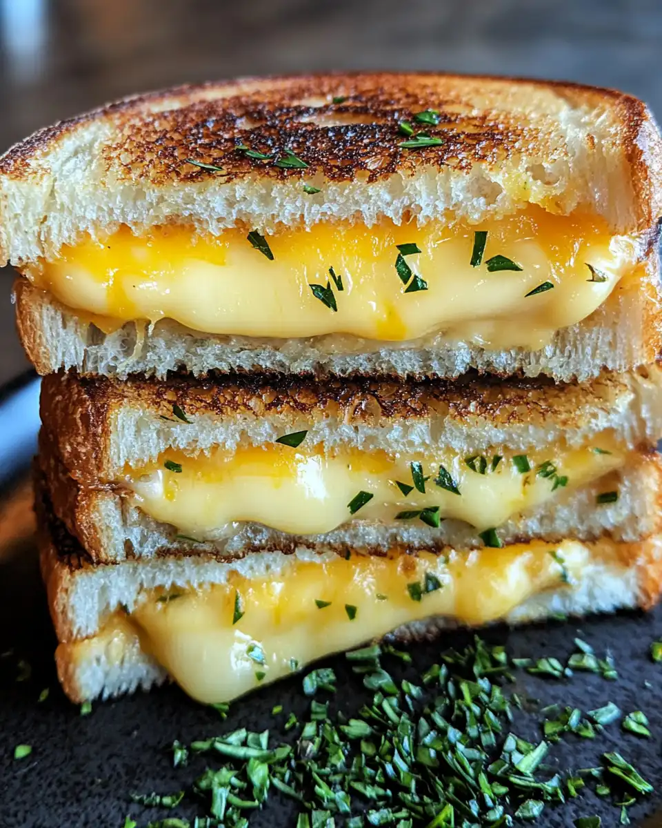 Golden baked Hawaiian roll grilled cheese with melted cheese pull