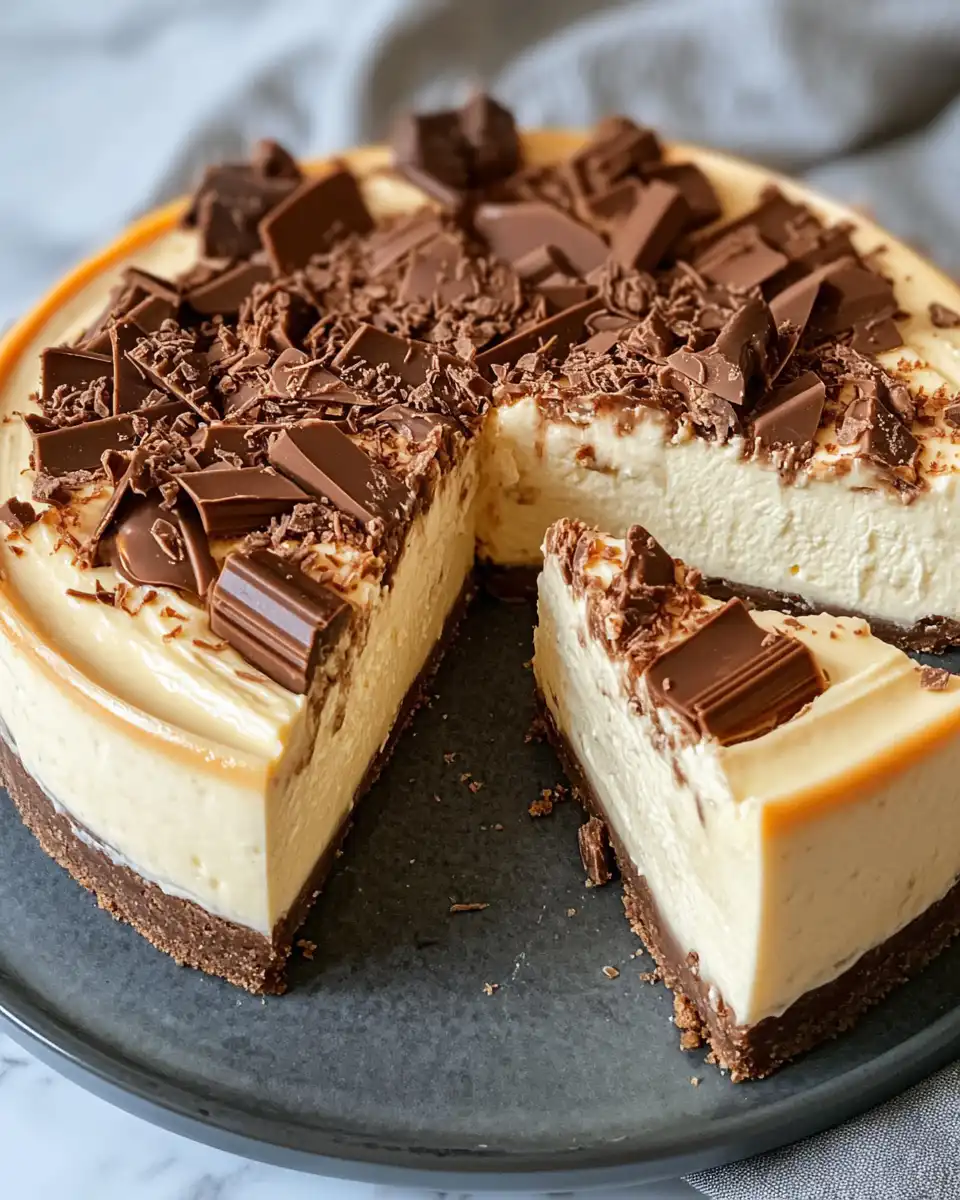 Delicious cheesecake fresh out of the pot