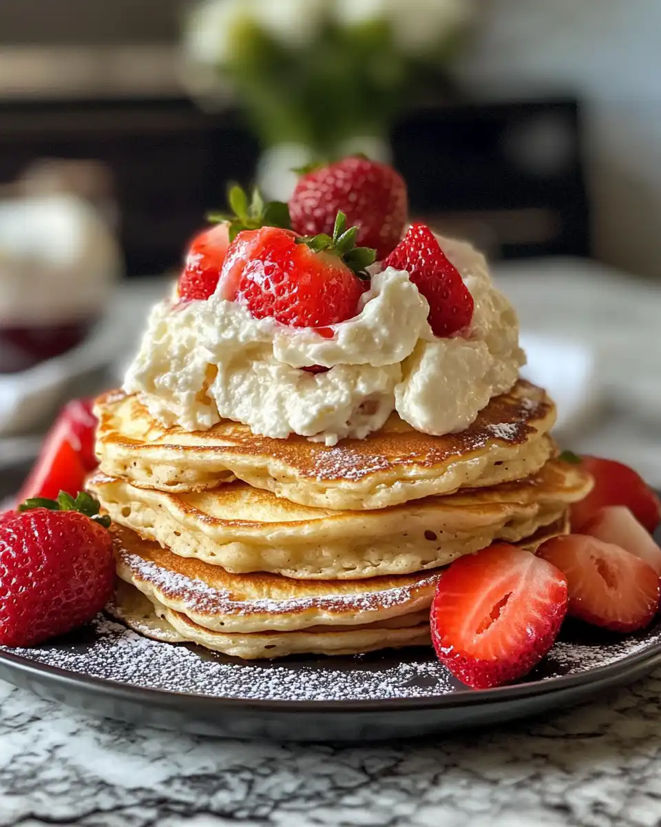Golden syrup dripping on pancakes
