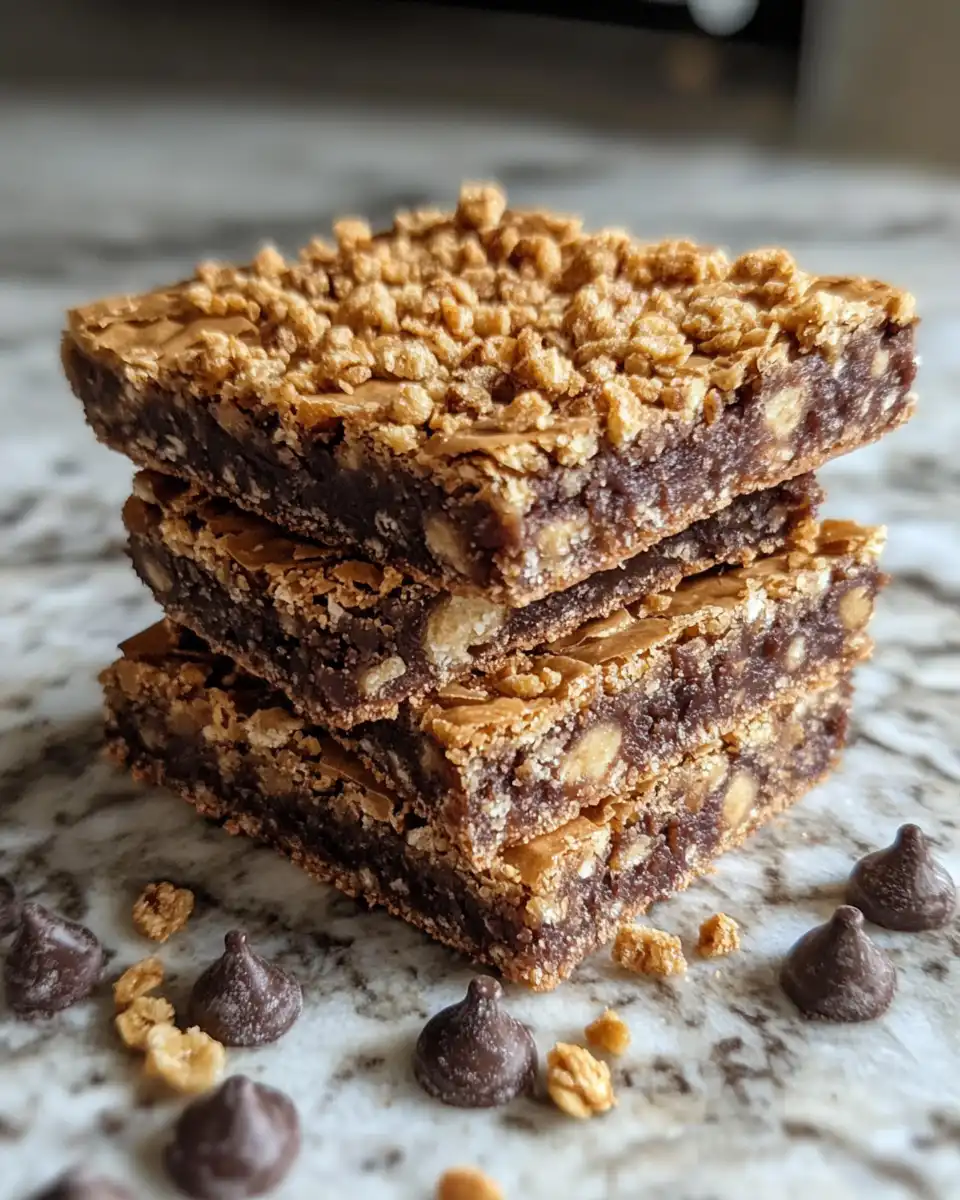 Ingredients for homemade crunch bars displayed