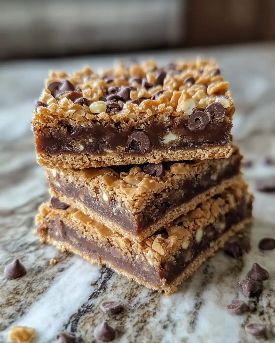 Three Ingredient Homemade Crunch Bars on parchment paper