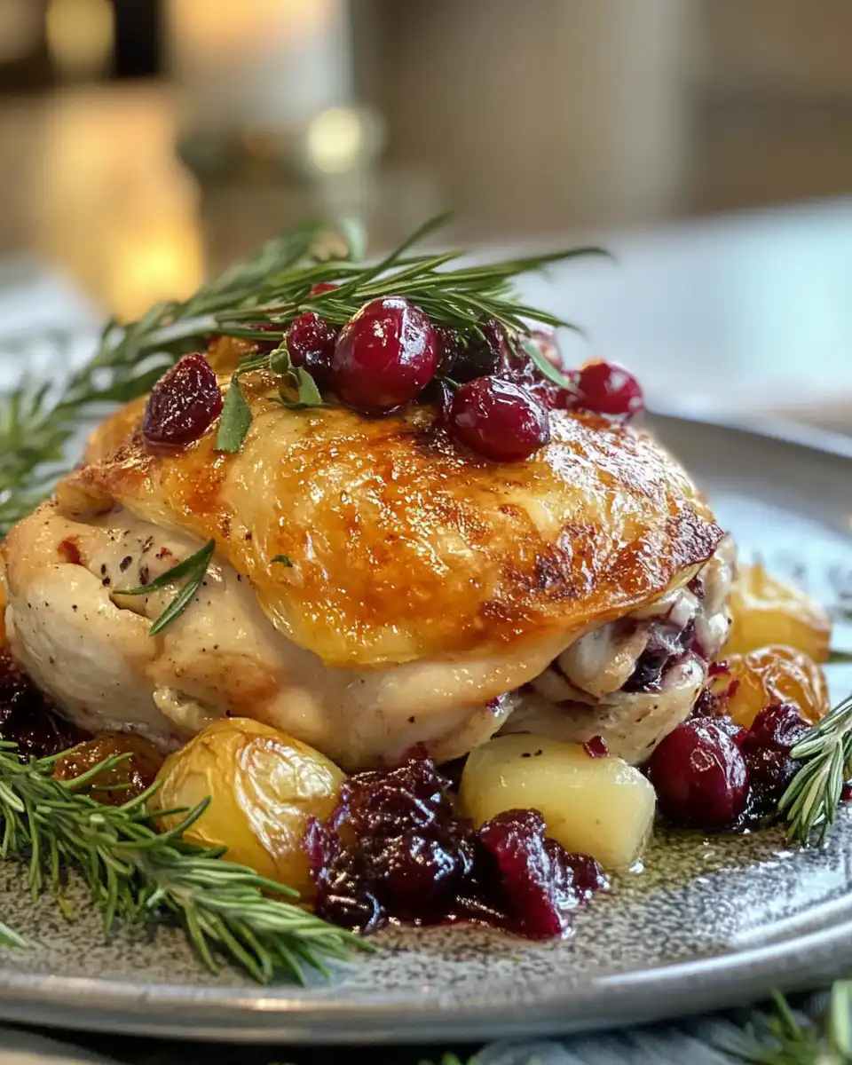 Ingredients for cranberry brie stuffed chicken including spinach and dried cranberries