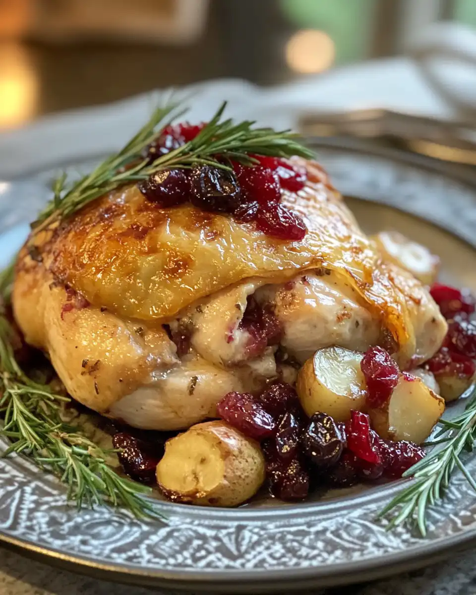 Pressure cooker releasing steam for stuffed chicken