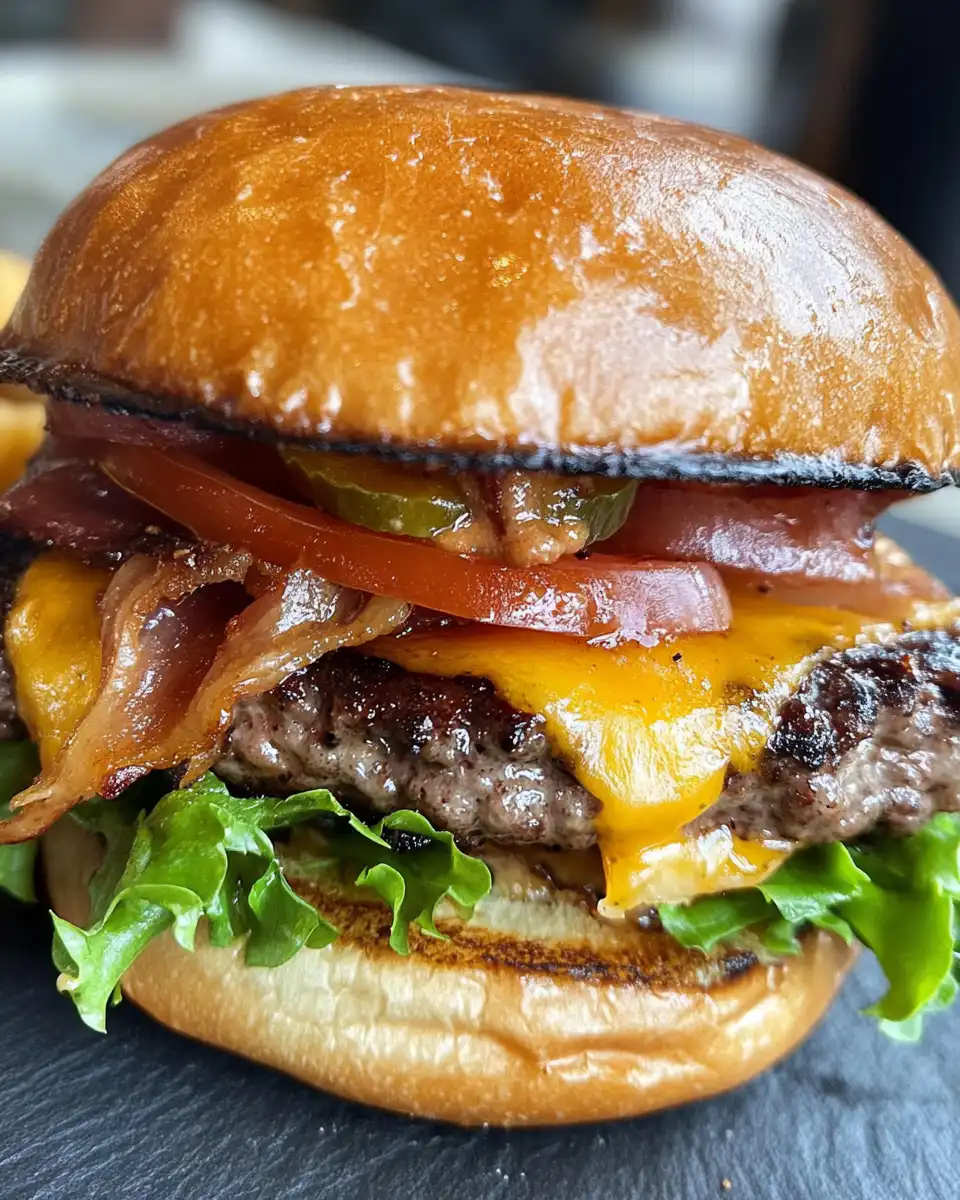 Ingredients for Irish pub burgers meal