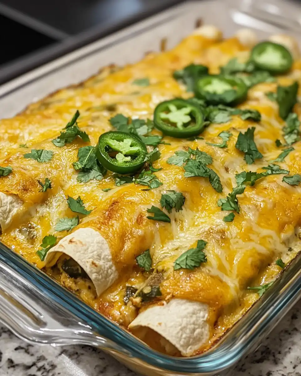 Jalapeno Popper Cheesy Chicken Enchiladas