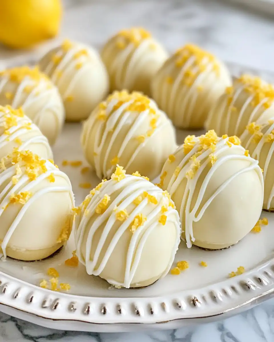 Ingredients for lemon cheesecake truffles including cream cheese and white chocolate chips