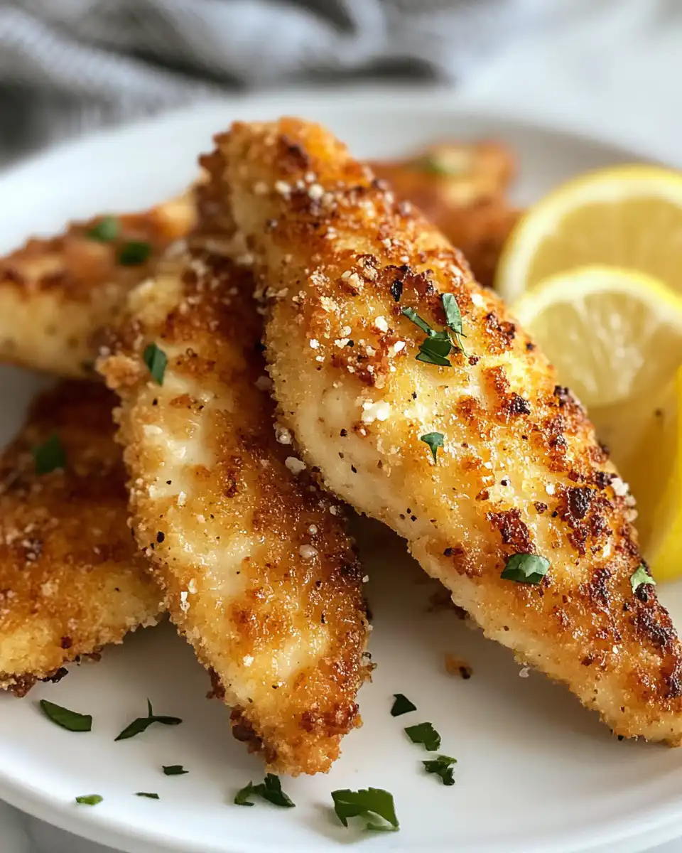 Ingredients for lemon garlic parmesan chicken tenders arranged in bowls for pressure cooking