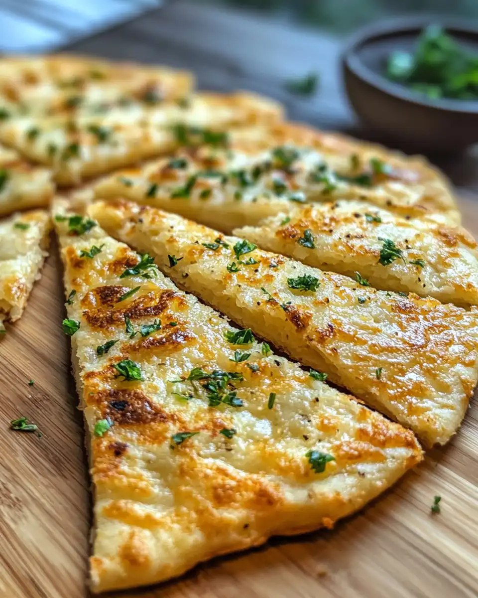 Low Carb Garlic Keto Flatbread