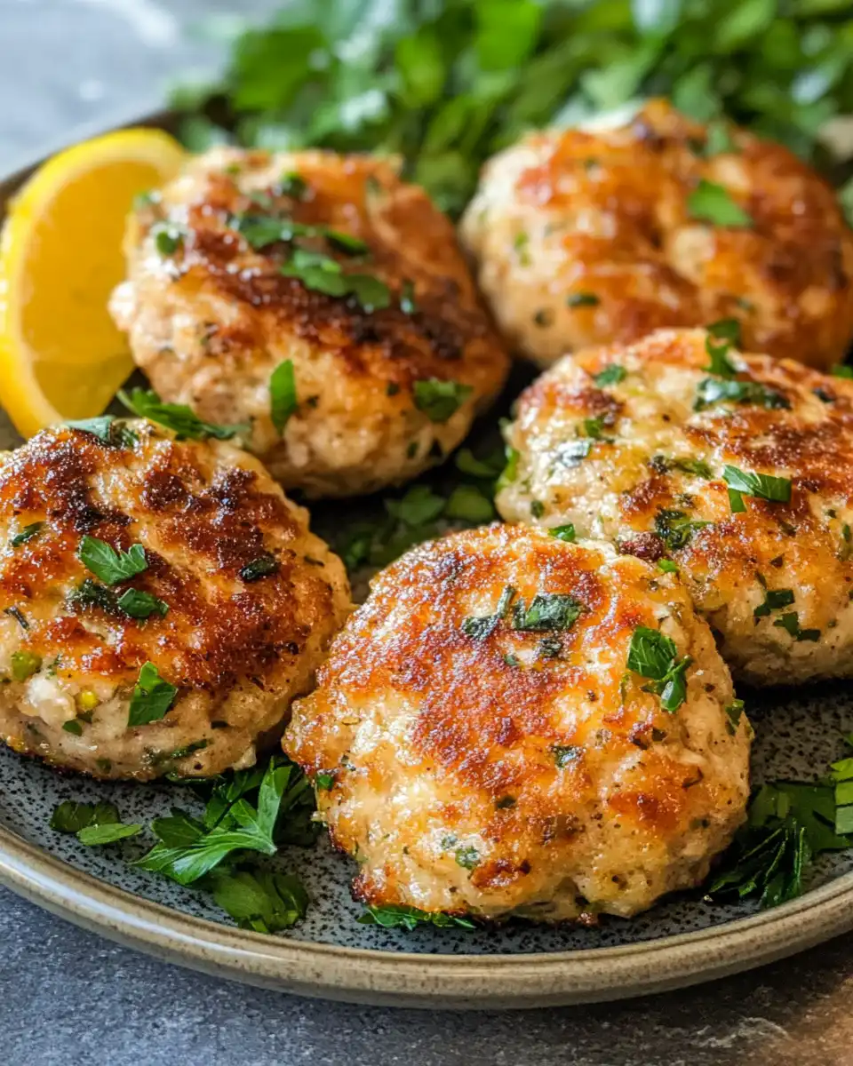 Served Greek chicken burgers with lettuce wraps and toppings