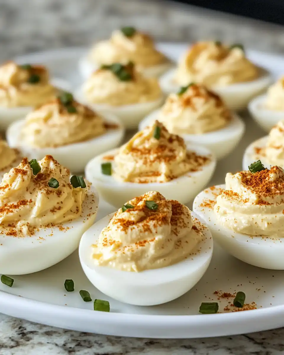 Scoop out yolks and mash for deviled egg filling