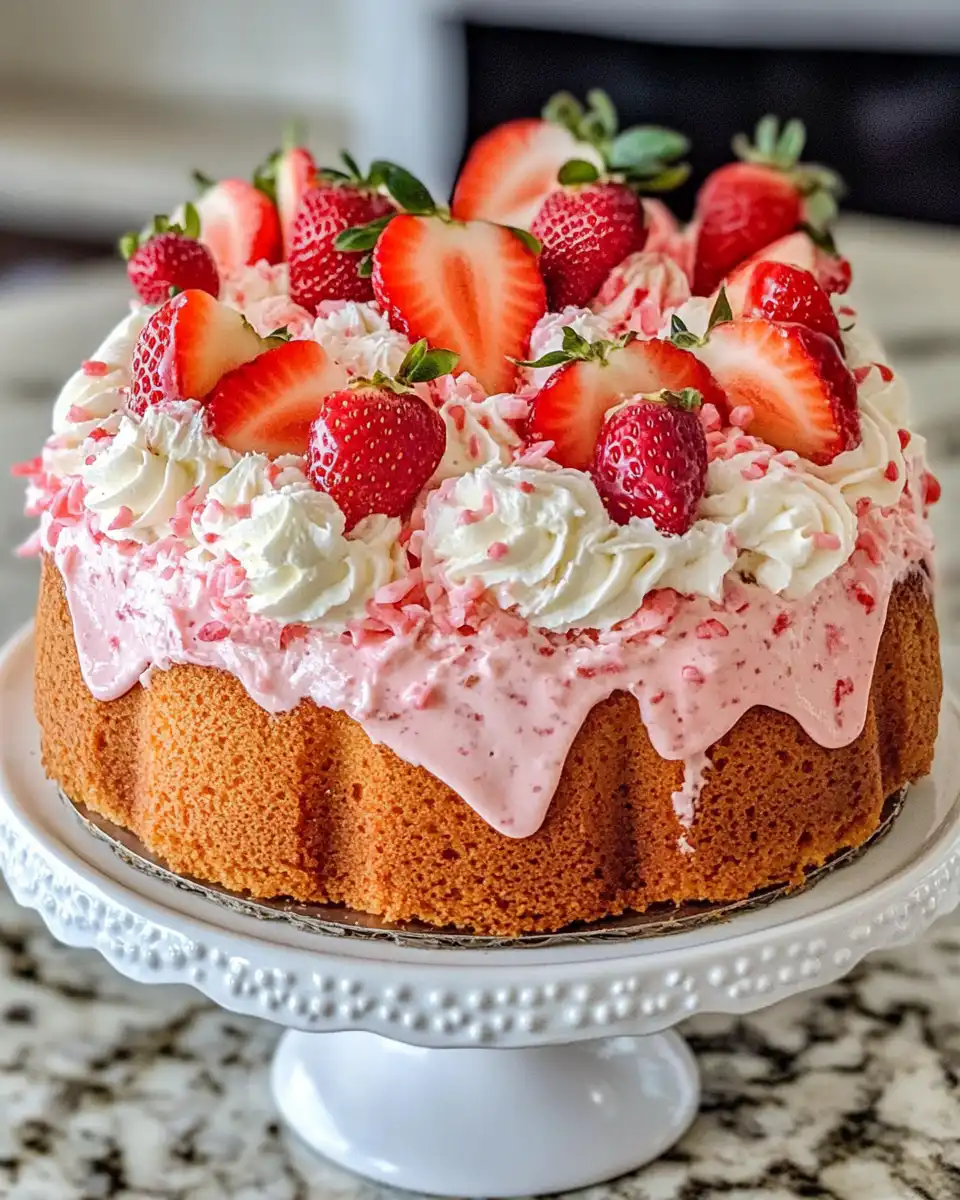 Pressure cooker with sealing ring and steam cues for strawberry pound cake