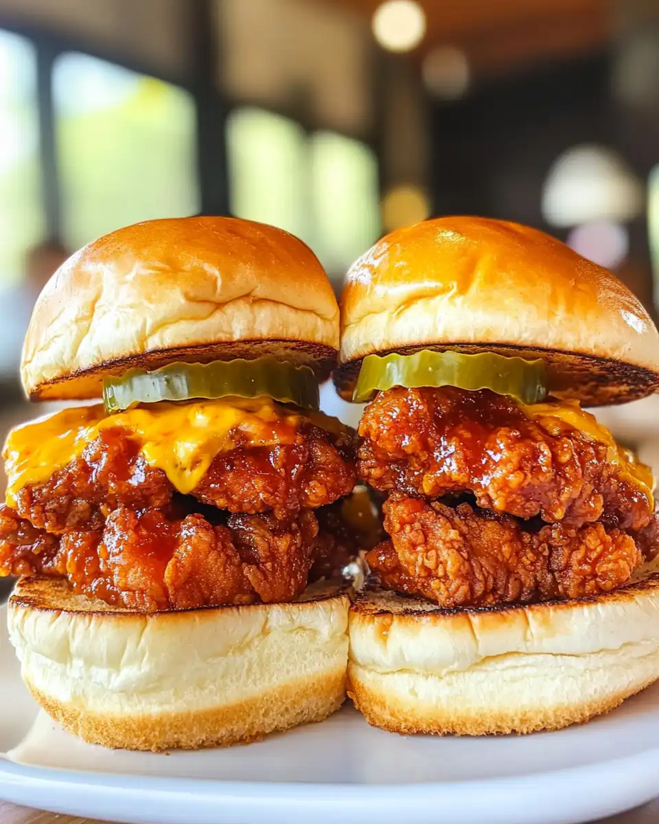 Ingredients laid out for Nashville hot chicken sliders with spices and pickles