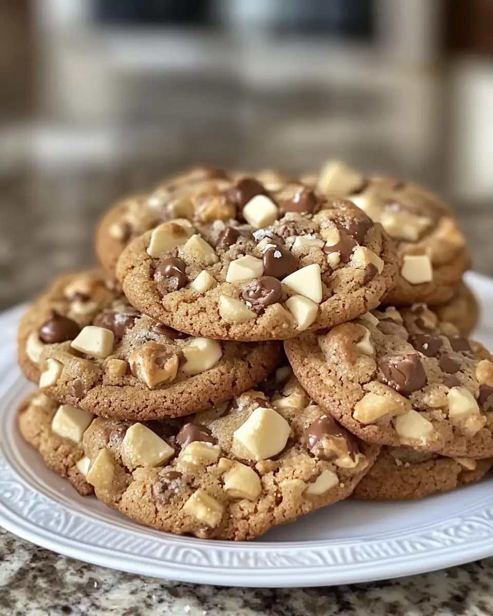 Close up of tender Neiman Marcus cookies with melty chocolate centers