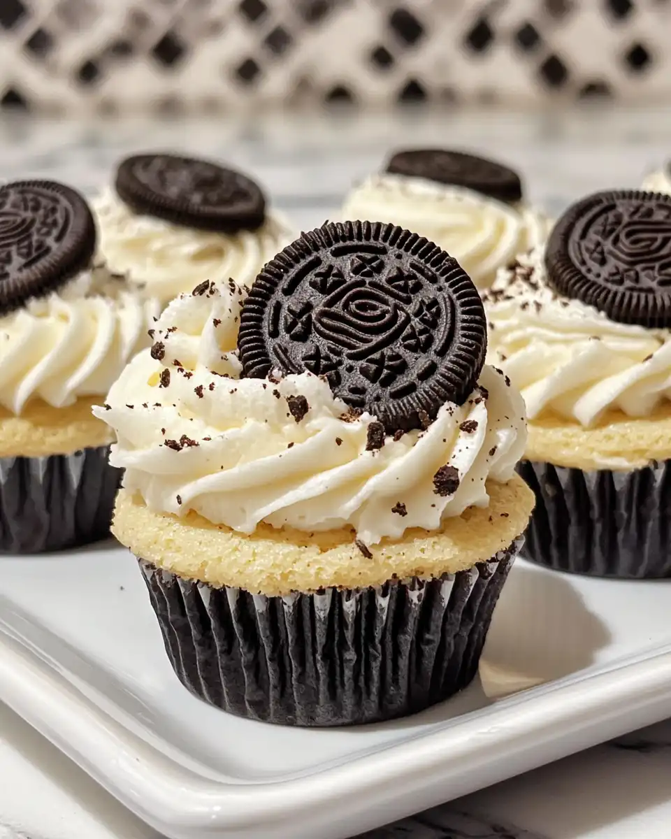Close up of Oreo cheesecake cookie cups fresh from the pressure cooker