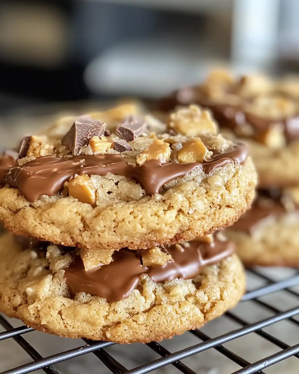 Ingredients for caramel peanut butter chocolate chip cookies laid out on counter
