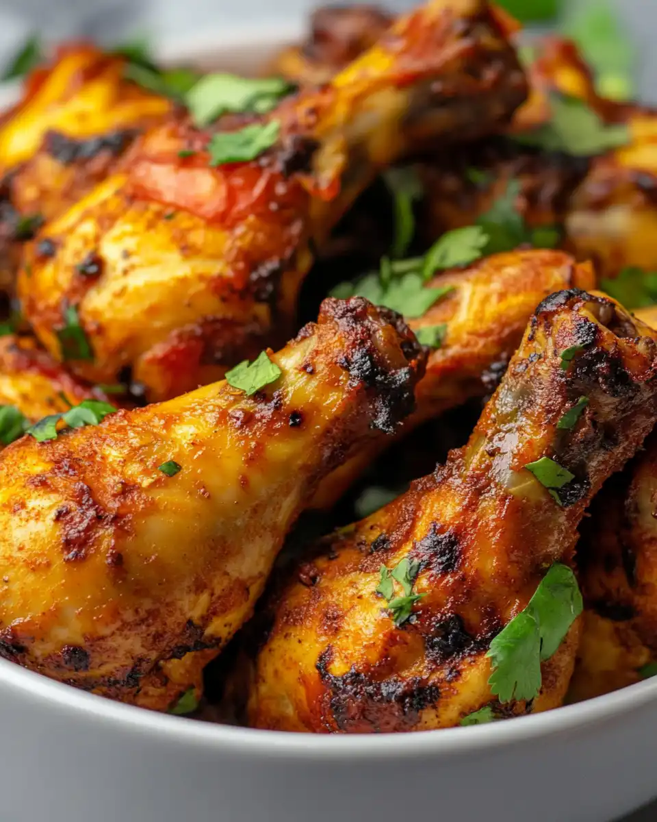 Fresh ingredients for peri peri chicken pressure cooker recipe