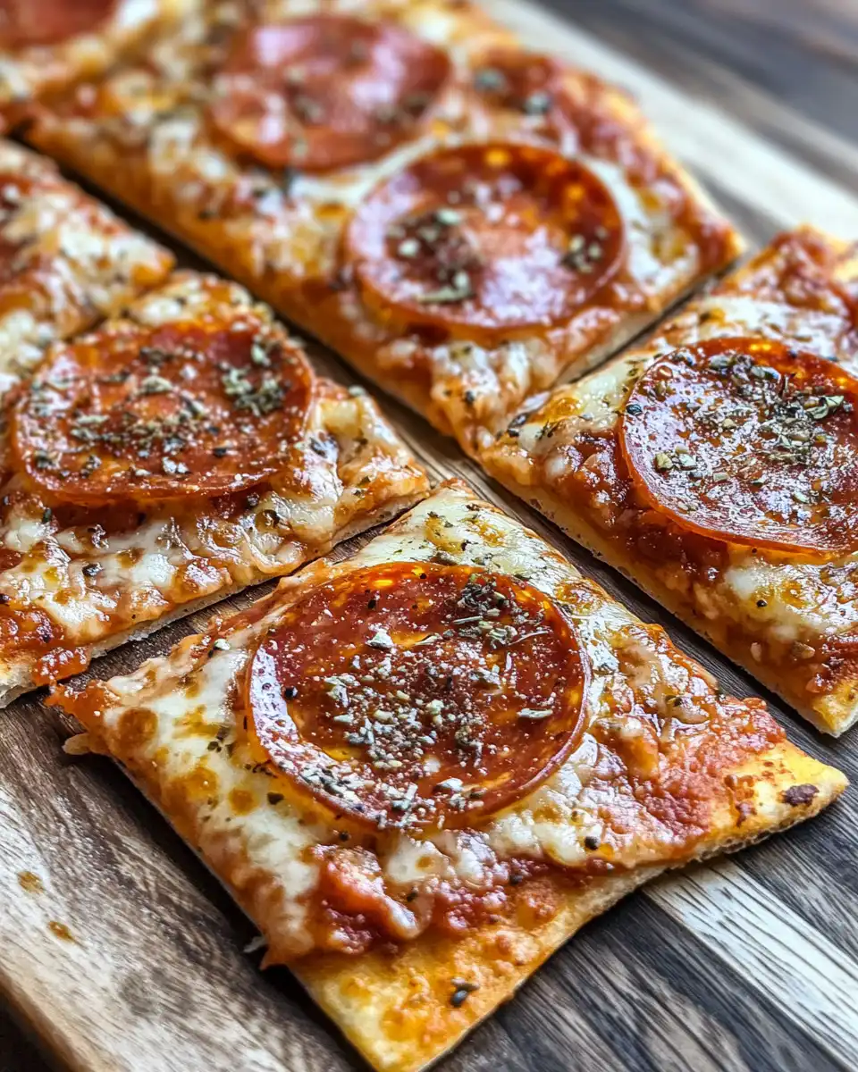 Close up of crispy keto pizza chips with pepperoni