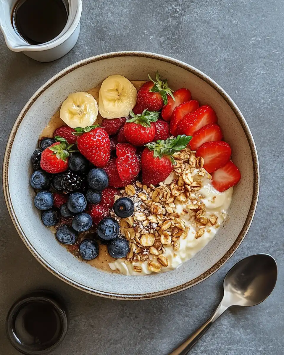 Ingredients for plant-based breakfast bar with oats, nuts and spices