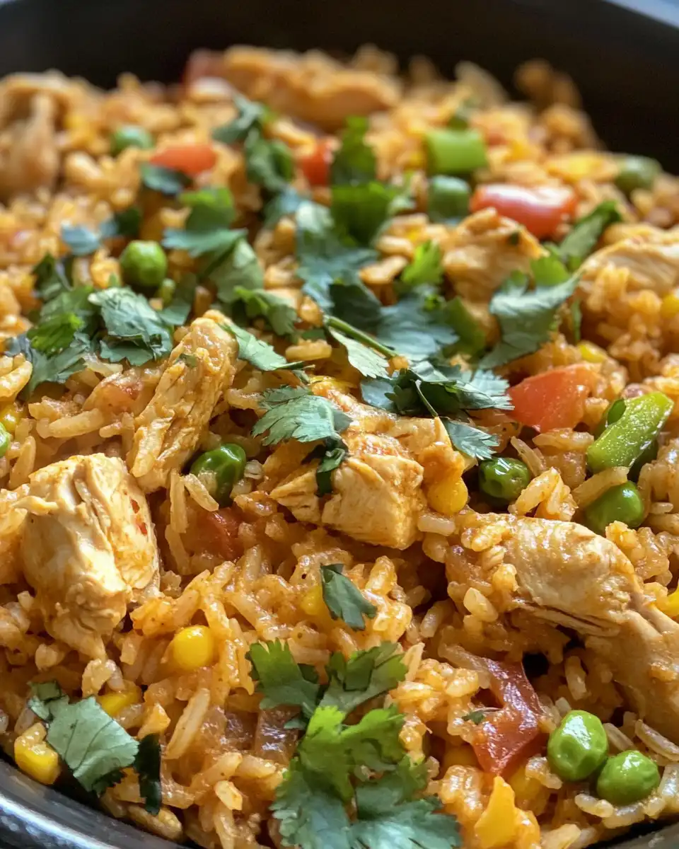 Served Pollo Loco Mexican Chicken and Rice dish