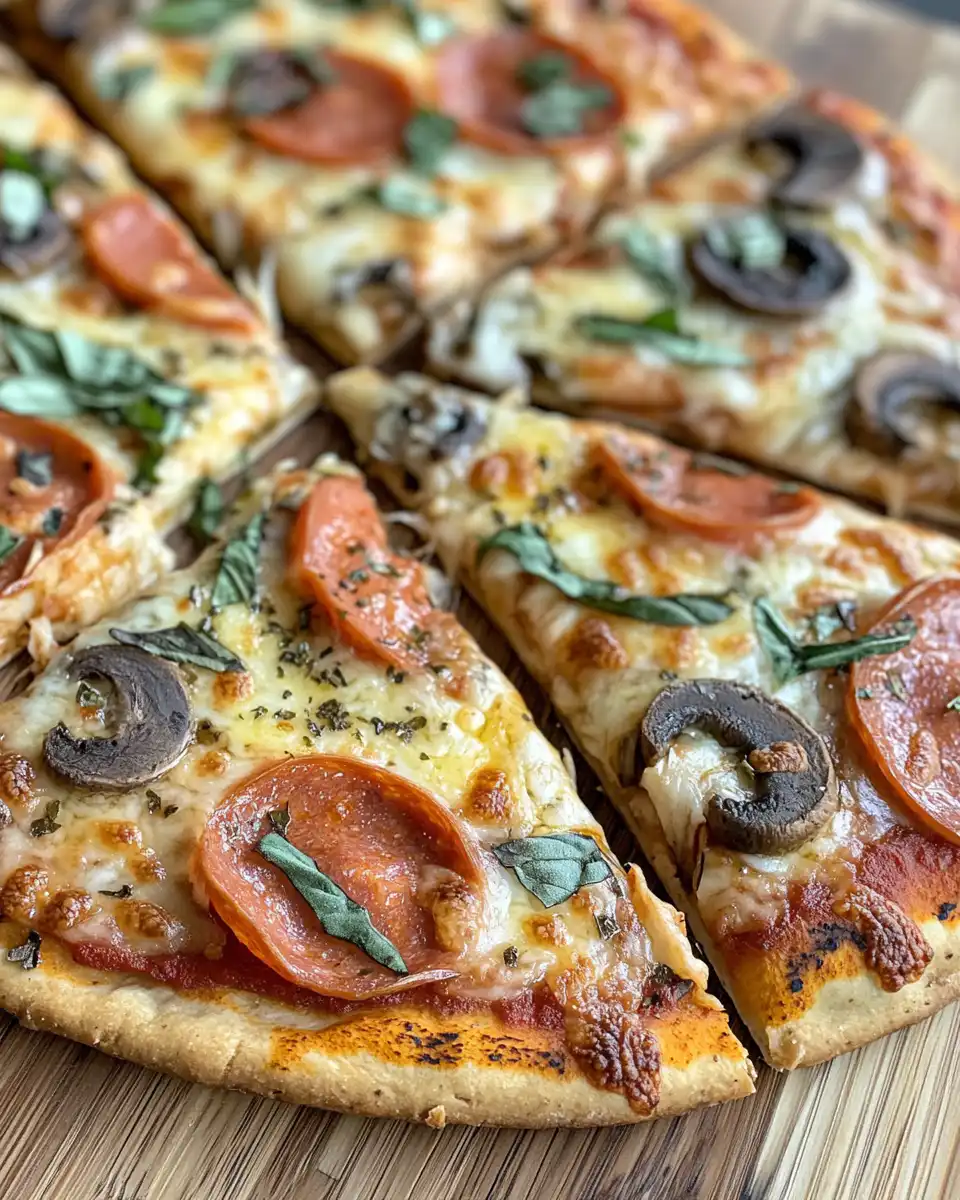 Homemade high protein pizza dough with Greek yogurt ready to bake