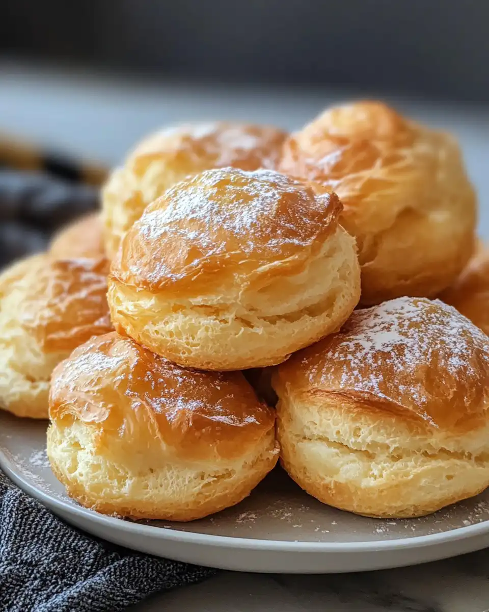 Golden puff pastry chicken puffs fresh from oven