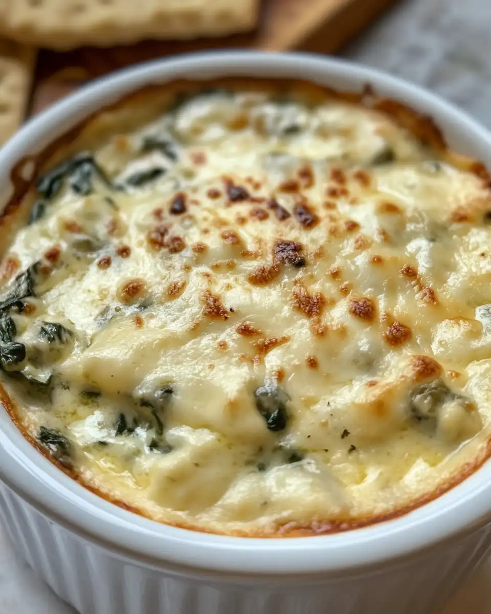 Pressure cooker spinach and cheese dip bubbling in pot with valve hissing