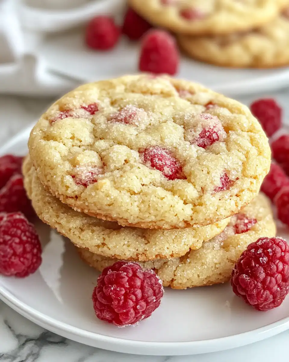 Ingredients laid out for raspberry sugar cookies including freeze-dried raspberries and cream cheese