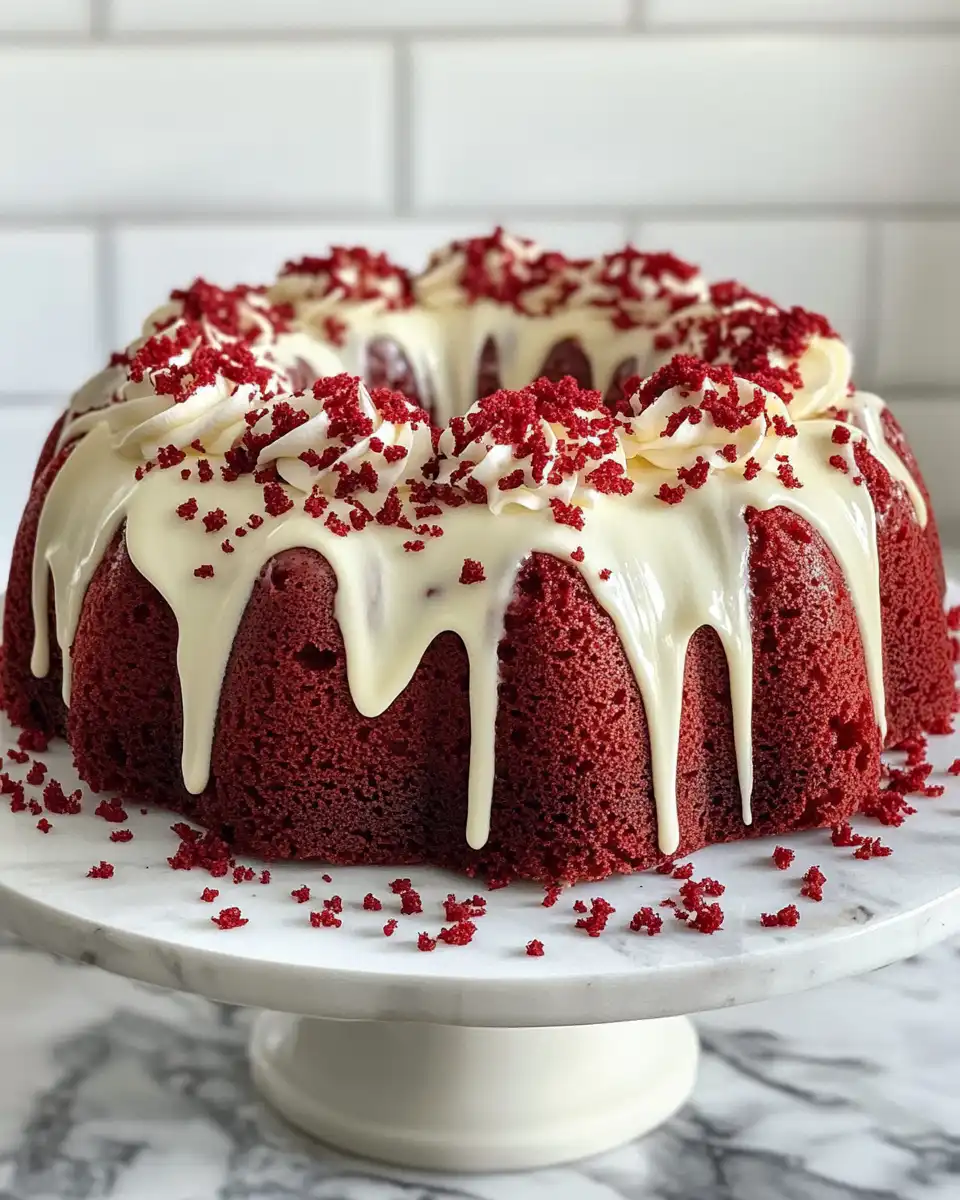 Cheesecake instant pudding mix whisked with milk for red velvet poke cake