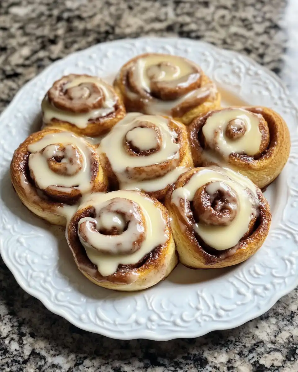 Red velvet cinnamon rolls ready for pressure cooker baking in a greased dish