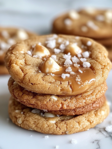 Salted Caramel Cookies Recipe taken with iphone 15 pro max --iw 2 --ar 4:5 --v 6.1 --raw