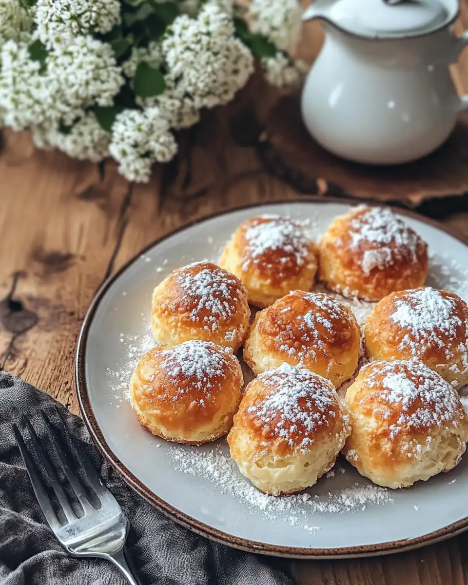 Close-up of creamy cheesecake balls with cinnamon sugar coating