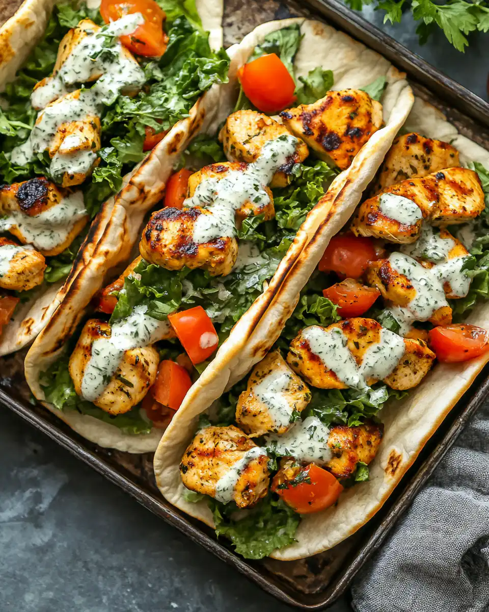 Ingredients for sheet pan chicken pitas including brown sugar and smoked paprika