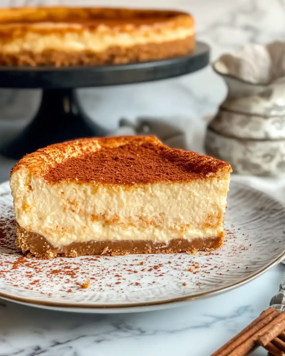 Sprinkling cinnamon sugar swirl on cheesecake batter before baking