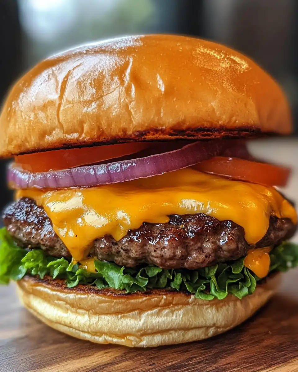 Ingredients laid out for smoked Cajun cheese burgers recipe