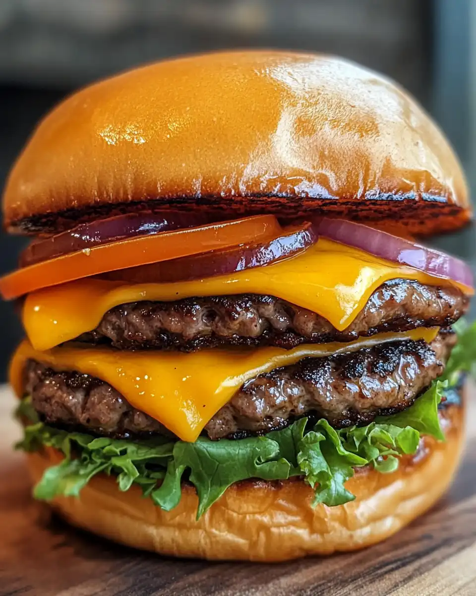 Cooking process of smoked Cajun cheese burgers inside pressure cooker