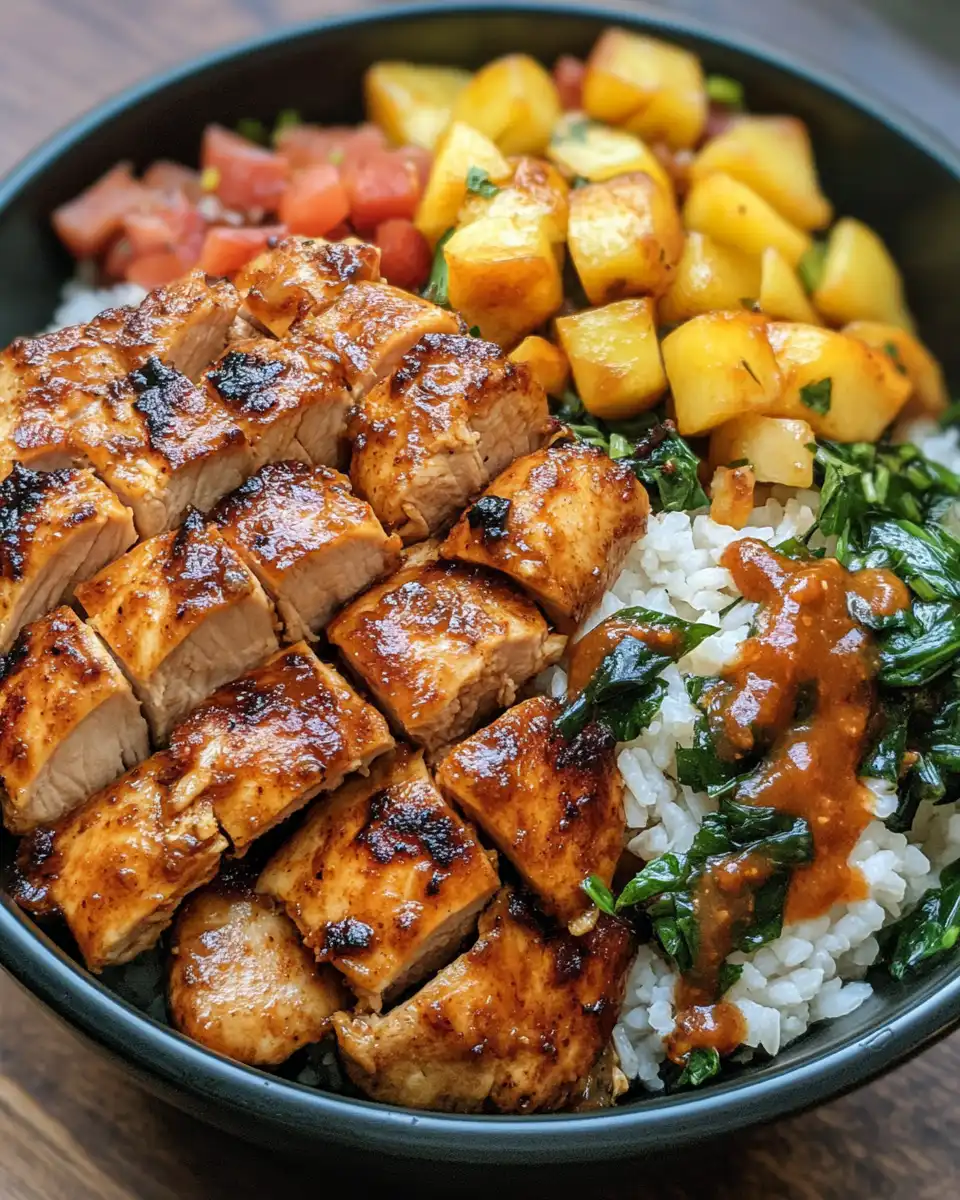 Ingredients for smoky chicken patties including herbs and smoked paprika