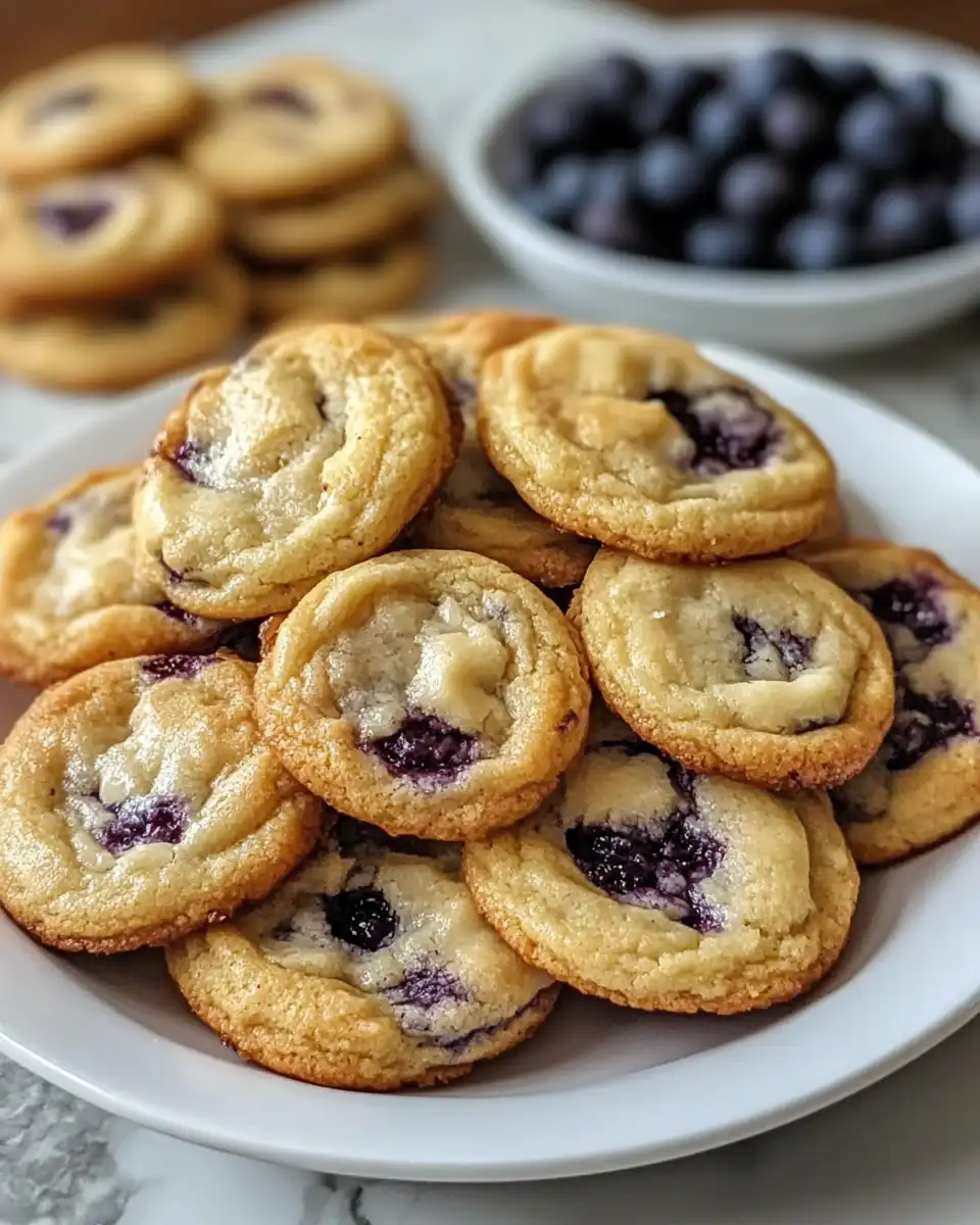 Ingredients for Blueberry Cheesecake Cookies laid out